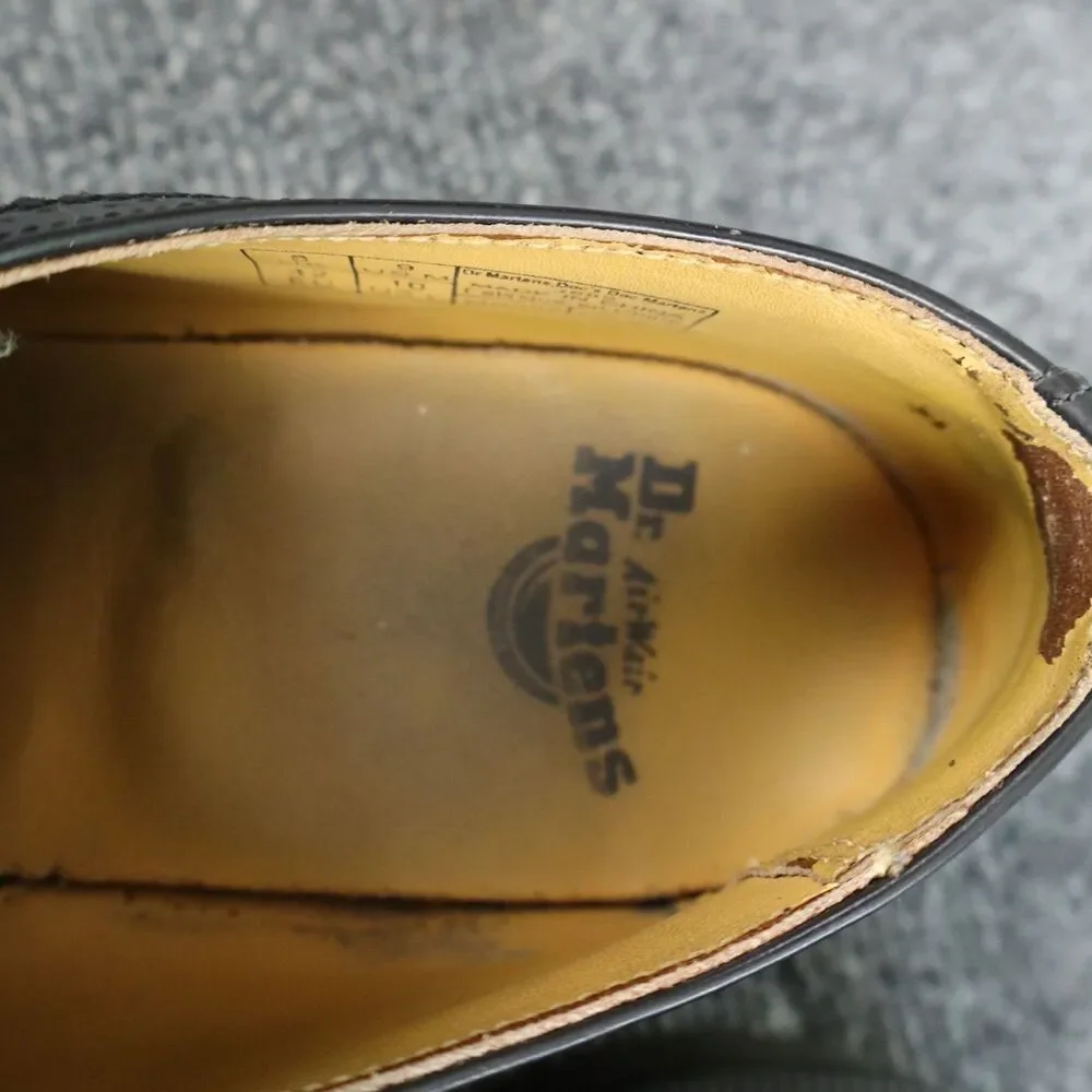 Vintage Dr Martens 3989 Shoes Mens 9 UK 8 Black Brogue Wingtip Made In England